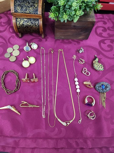 Schmuck konvolut goldfarben - schmuck,