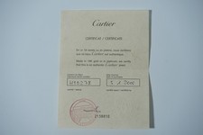 Cartier Schmuck Zertifikat aus