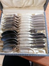 Silberbesteck..6  x kuchengabel..versch.Kaffeelöffel..alpacca