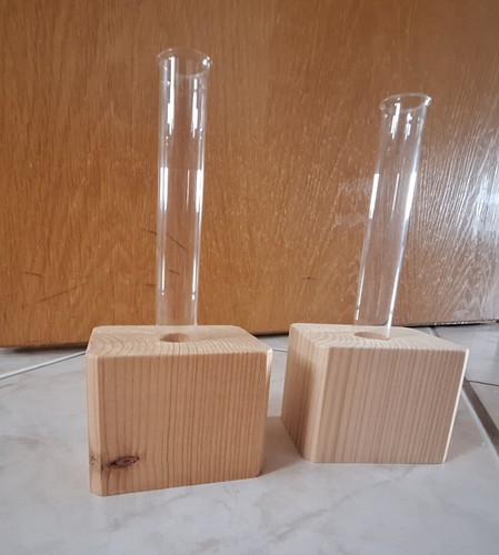 Reagenzglas vase aus holz - aus, |