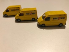 Konvolut 3 Stück Ford Transit  Deutsche Post Euro Express RM Rietze H0 1:87