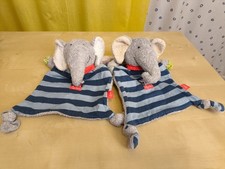 2x Sigikid Elefant Lolo Lombardo Schmusetuch Schnuffeltuch Frottee 48935 Kuschel