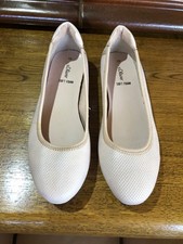 Damen Ballerina, Creme /