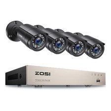 ZOSI FHD 1080P 8CH Überwachungskamera Set CCTV Außen Bullet HD Kamera Wie Neu