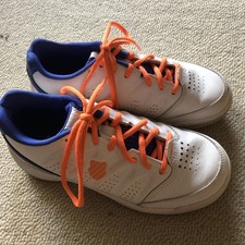 Hallenschuhe Tennis Teppich Tennisschuhe Turnschuhe Sport Schnürung k-Swiss 35