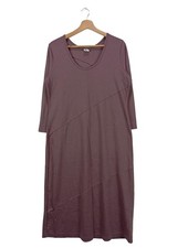 PERUVIAN CONNECTION Midikleid Damen Kleid Gr. DE 40 brombeerrot Casual-Look