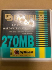FujiFilm SyQuest SQ 327 3.5‘‘ 270 MB Removable Hard Disk Cartridge in OVP