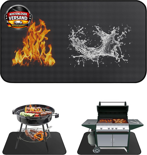 Feuerfeste grillmatte 60x105cm - feuerfeste,