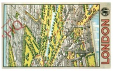 Ansichtskarte - RAIL POSTER POSTKARTE, GWR, LONDON (REPRO) [DALKEITH]