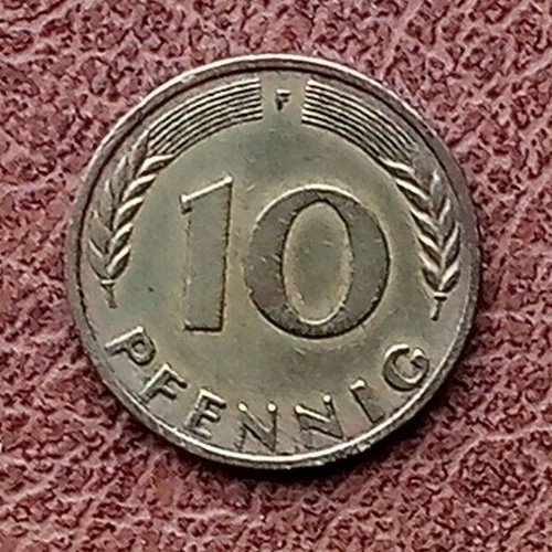 Pfennig münze coin 1950 f - 1950,