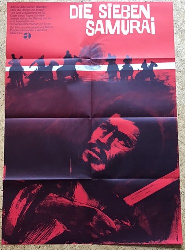 Filmplakat sieben samurai - sieben,