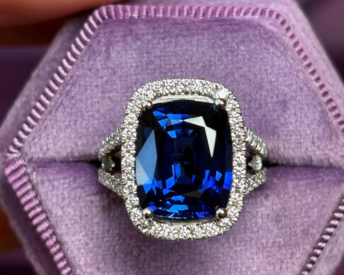 Karat blauer saphir - blauer,