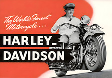 Harley-Davidson Poster 1940s
