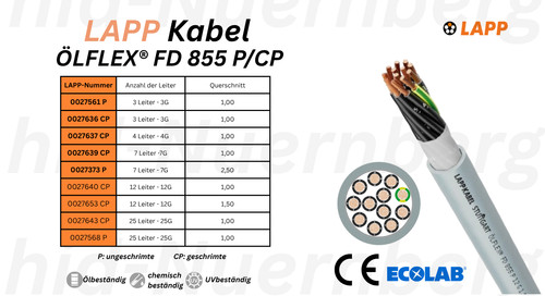Lapp ölflex 855 - lapp, fd