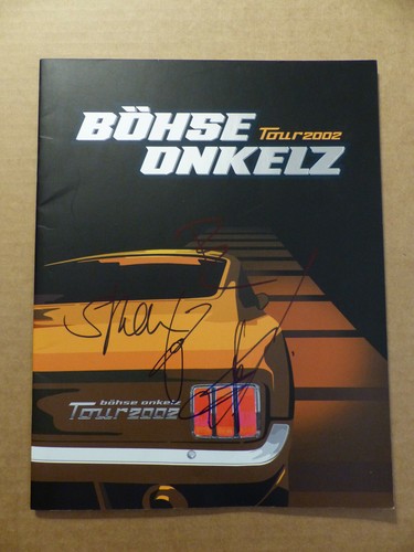 Böhse onkelz signed autogramm - bÖhse,