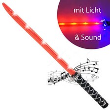 Lichtschwert Ninja Laserschwert Leuchtschwert Sound Licht LED Kinder Spielzeug