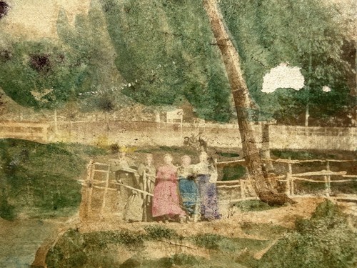 Landschaft c1865 foto stereo - foto,