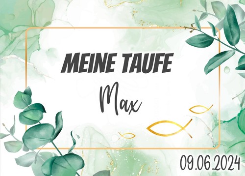 Taufe tortenaufleger party - taufe,