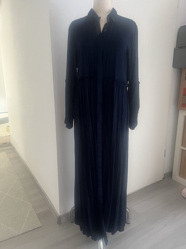 Maxikleid viskose dunkelblau - viskose,