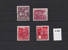 DR 1945,  aus Michel Nr.  907 - 910 gestempelt , siehe scan G 996 !