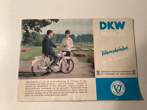 Dkw prospekt mofa original - prospekt, 25