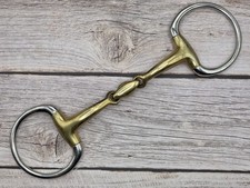 Olivenkopf Gebiss, doppelt gebrochen, 13,5 cm, guter gebrauchter Zustand