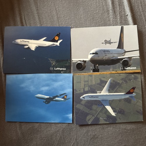 Lufthansa flugzeugpostkarten - lufthansa,