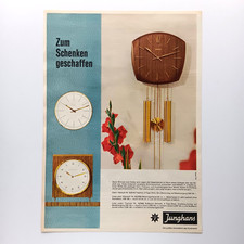 1961 XL Junghans Wanduhr Tischuhr Werbeanzeige Werbung Reklame Advertising