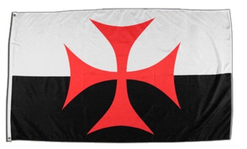Fahne kreuzritter kreuz - fahne,