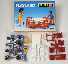 Faller Playland / Autoland 3345 - 2 Kinder, Tisch, Stühle - 80er Jahre - mit OVP