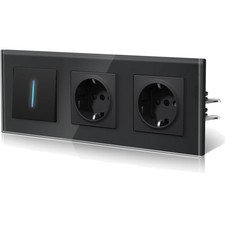 Lichtschalter Steckdose Glas 1