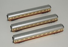 Alter Modellzug DB Trans Europ Express HO 3 Wagongs, Sammlerstück