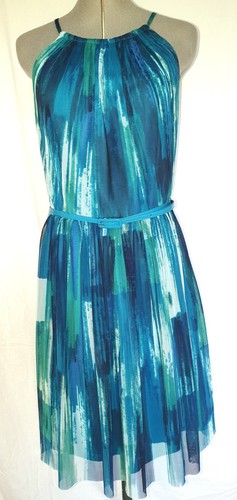 Esprit kleid gürtel petrol - kleid,