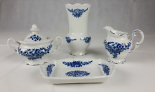 Weimar Porzellan Kobaltblau blau-weiß floral Set Geschirr DDR Ostalgie