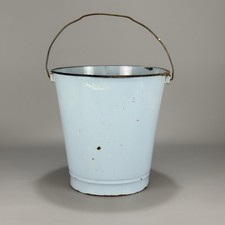 Alter emaille eimer hellblau - alter,