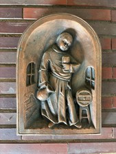 Wandrelief Mönch mit