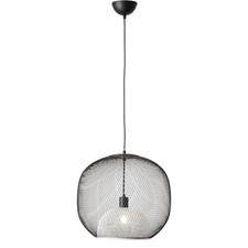 Brilliant Pendelleuchte Decke Hängelampe Ashley Schwarz Korb Ø43cm max. 60W E27