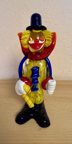 Murano glas clown - murano, 18cm