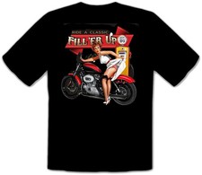 Route Vintage Live to Ride Custom Bike Chopper schwarz T-Shirt -372 -SW-Kids