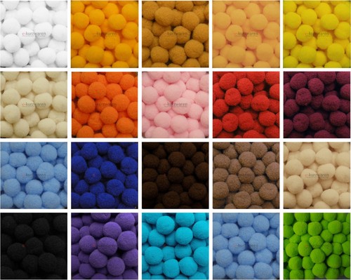 100 stück pompons - stück,