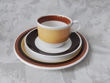  Rörstrand Porzellan,Design Fokus, 3 Teiliges Kaffeegedeck FDN F555 Sweden, 70er