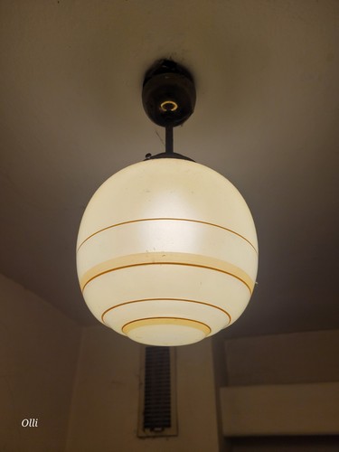 Vintage deckenlampe milchglas - vintage,