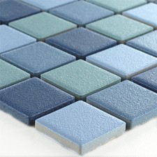 Keramik Mosaik Fliesen Lenadora Grün Blau Rutschhemmend Boden Dusche Küche Wand