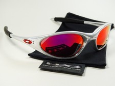 Oakley Minute White Chrome Red Sonnenbrille Penny Splice Straight Jacket Eye Why