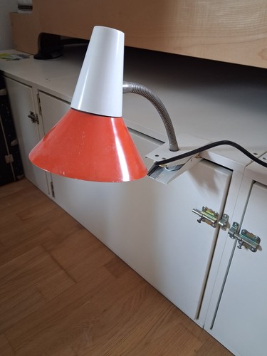 Vintage klemmlampe der 60er - klemmlampe, /