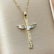 Damen halskette kreuz - halskette,