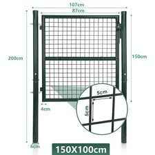 Gartentür Grün/Anthrazit
