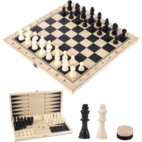 Schachspiel holz 1 - 3, schach