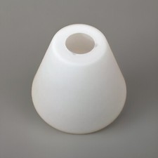 Lampenschirm E27 Ersatzglas Weiß mat Glocke Lampen Glas Ø210mm Höhe 150mm