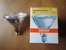 ECHTE OSRAM CONCENTRA REFLEKTOR PAR38 80W FLOOD 30º E27 PRESSGLASLAMPE DIMMBAR